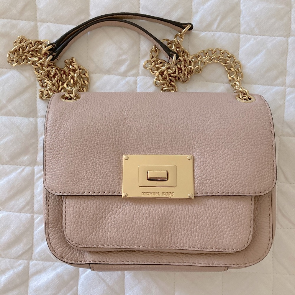 NWT! “Sloan” SM Blush Pink Leather Shoulder Bag by Michael Kors